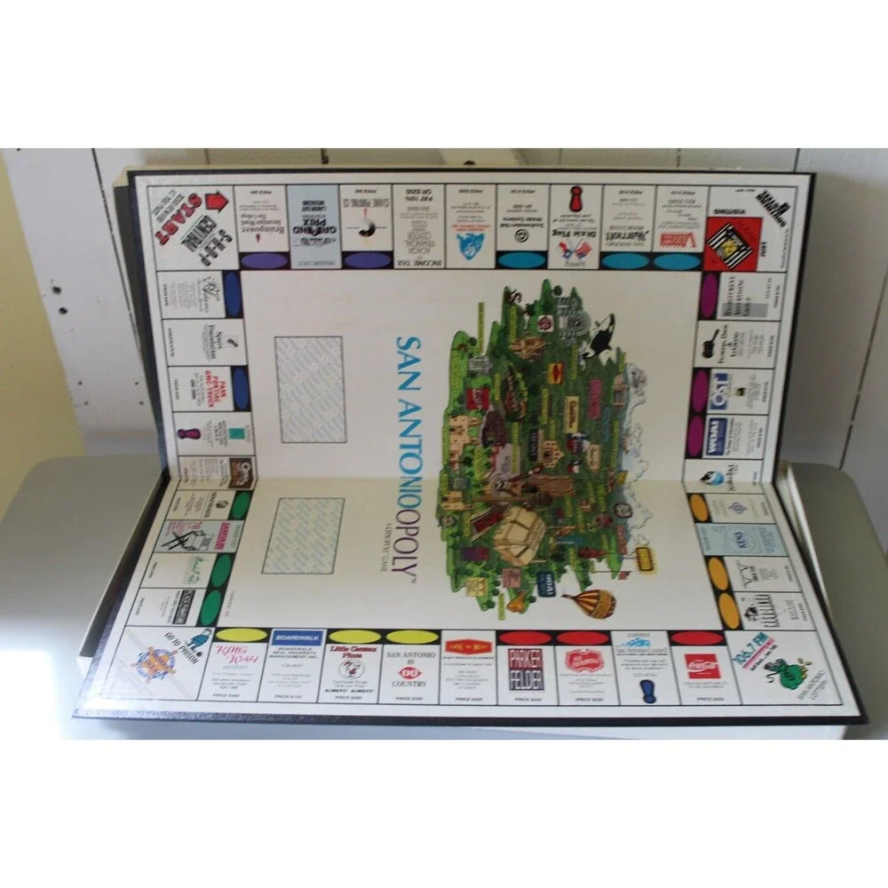 Vintage 1989 San Antonioopoly Board Game San Antonio TX Cityopoly Property